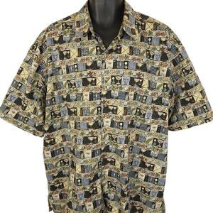 John Severson Kahala Hawaiian Shirt Vintage 90s Y2K Golf Golfer Camp Aloha XL